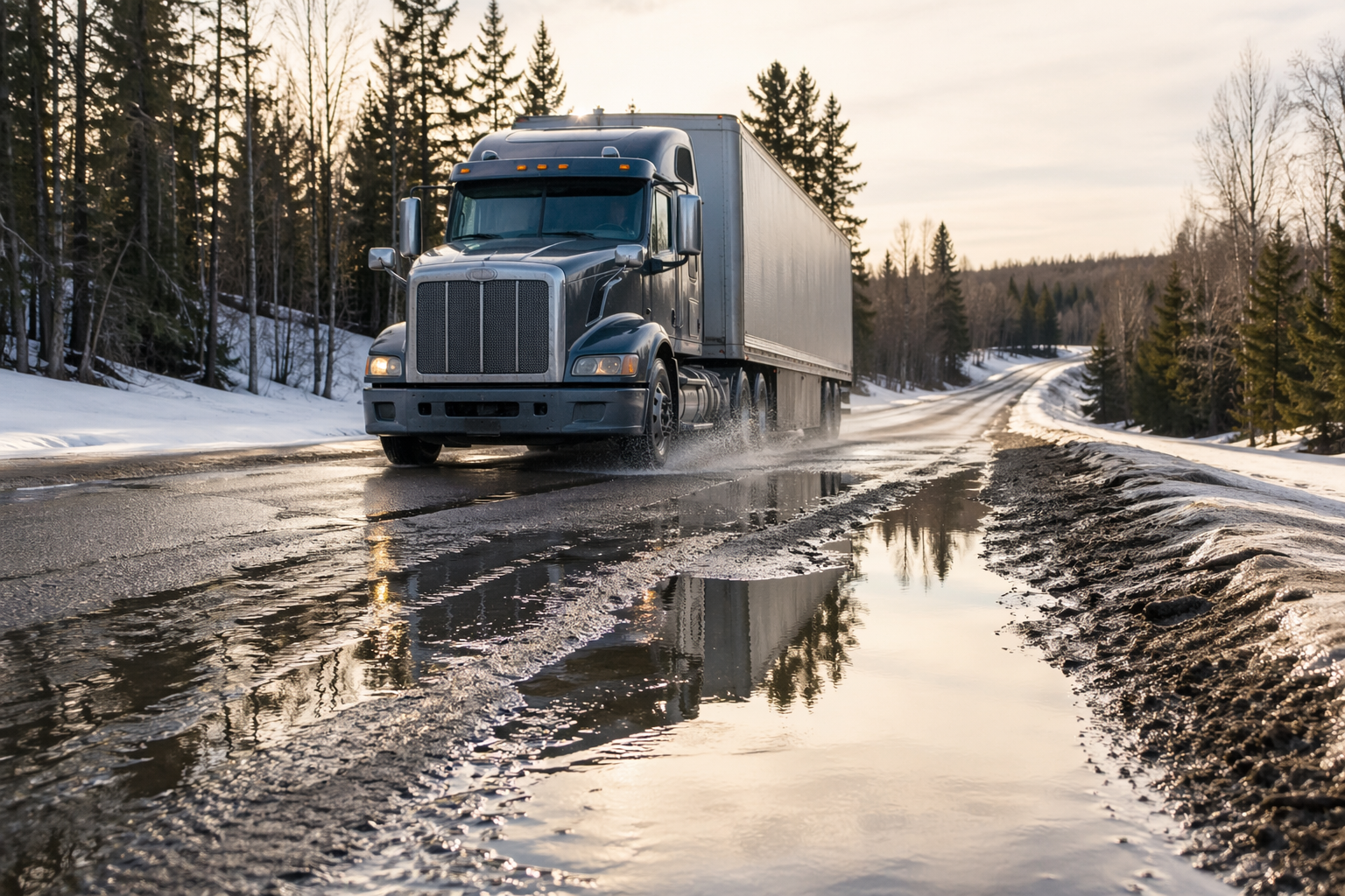 Thaw Period Regulations in Quebec: SAAQ Weight Limits and Essential Rules for Heavy Trucks